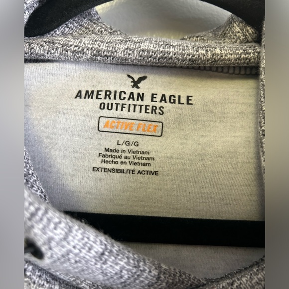 American Eagle Outfitters Active Flex Gray Long Sleeve Hoodie Size Large - Picture 3 of 3